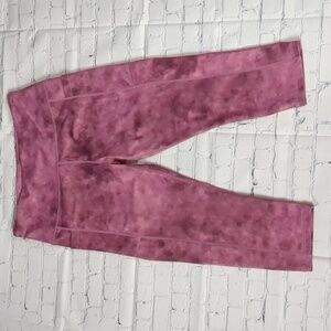 Parwin purplish pink marble leggings size medium